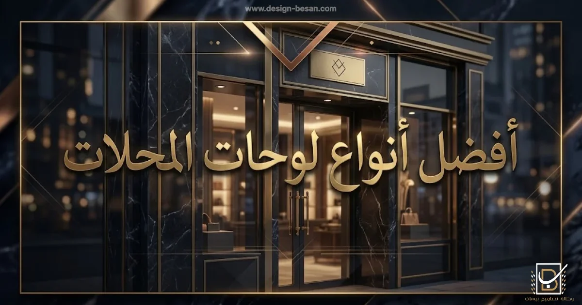افضل انواع لوحات المحلات لزيادة مبيعاتك | تصاميم بيسان