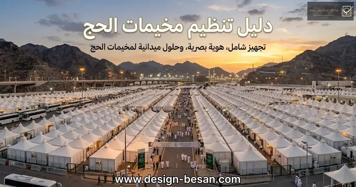 دليل تنظيم مخيمات الحج لمدراء التشغيل (2026) | تصاميم بيسان