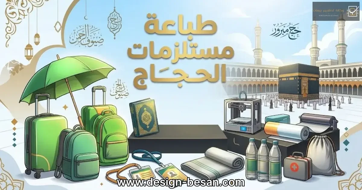 طباعة مستلزمات الحجاج لموسم 1448هـ | تصاميم بيسان