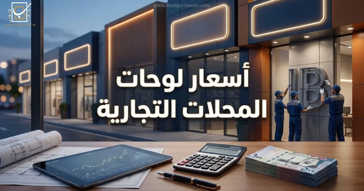 اسعار لوحات المحلات التجارية بلا رسوم خفية 2026