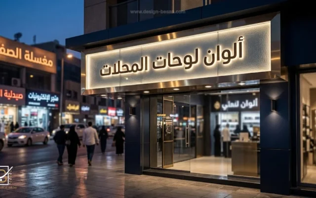 الوان لوحات محلات - دليل وكالة تصاميم بيسان