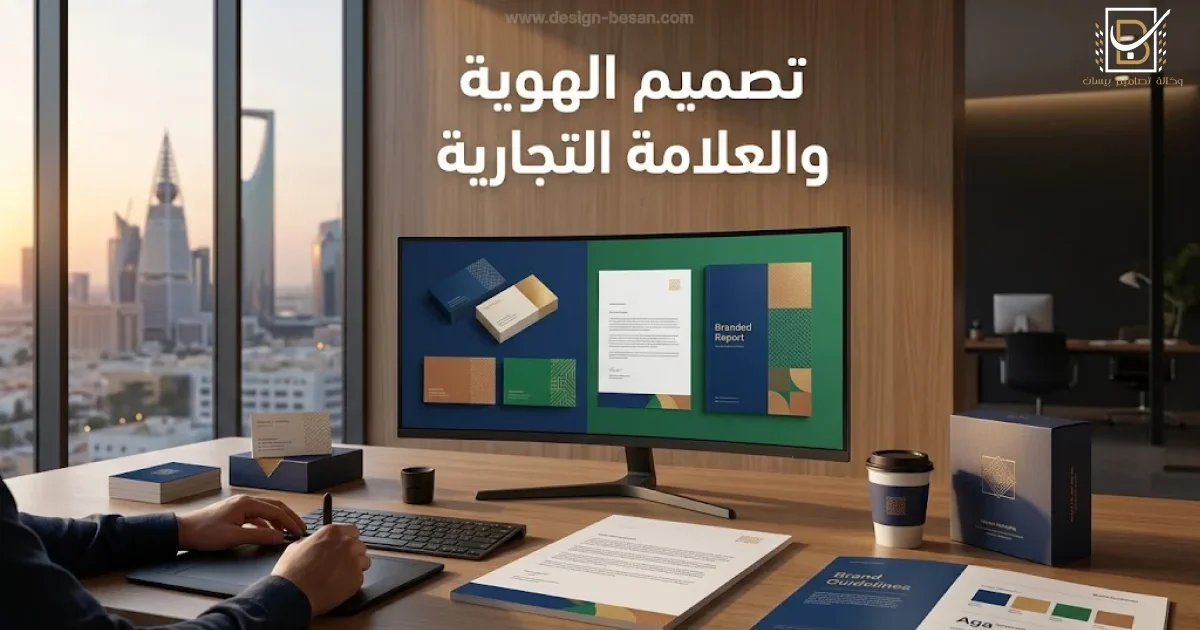دليل تصميم الهوية والعلامة التجارية باحتراف (مؤسسات ومحلات)